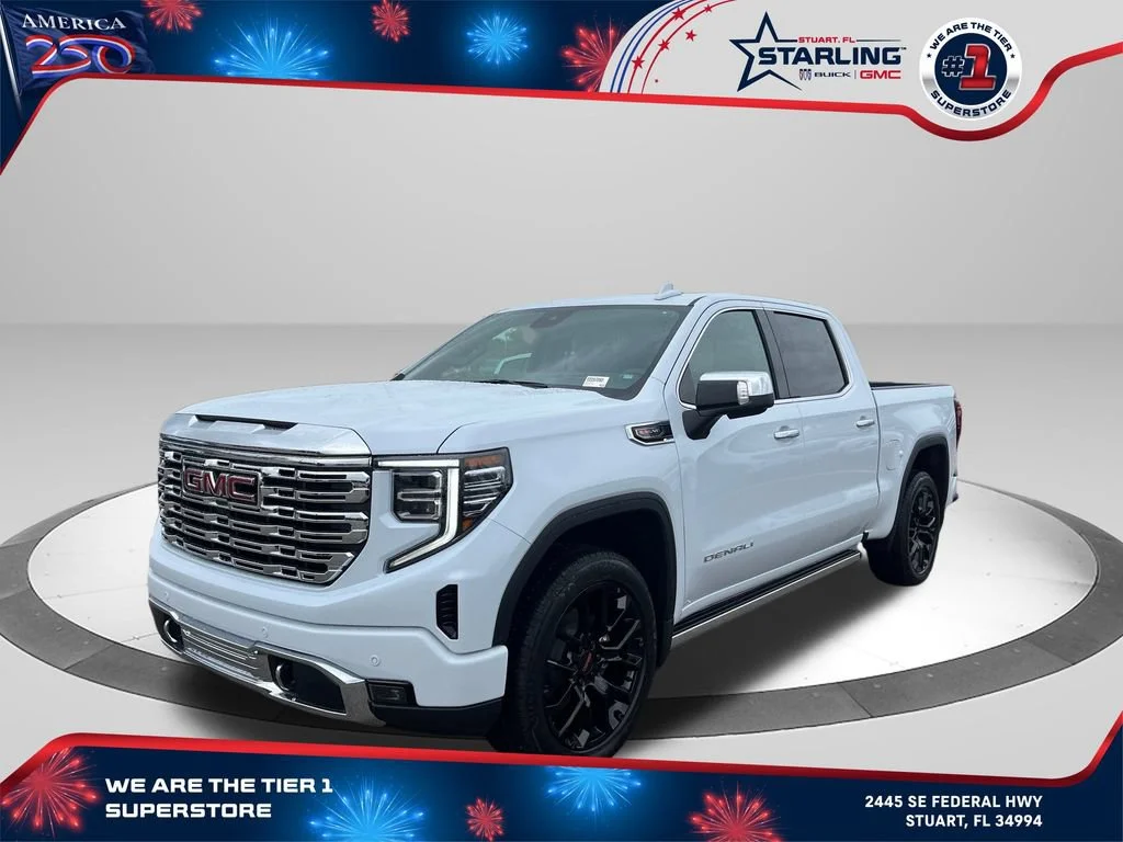 New 2026 Glacier White Tricoat GMC Denali image 1