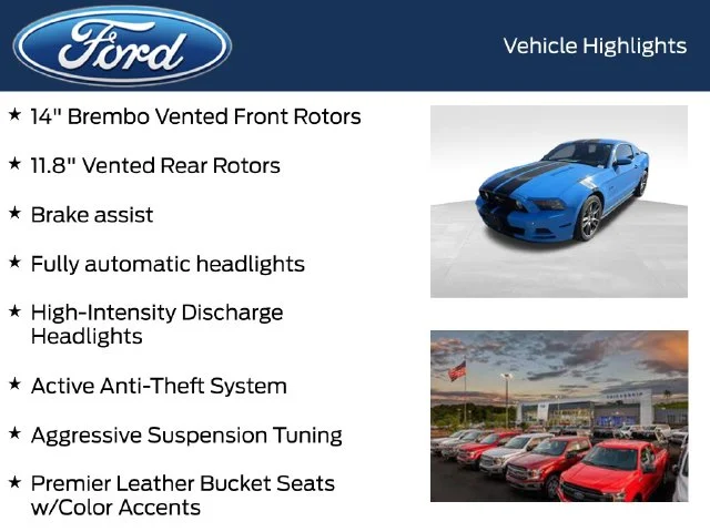 Used 2014 Blue Ford GT Premium image 8