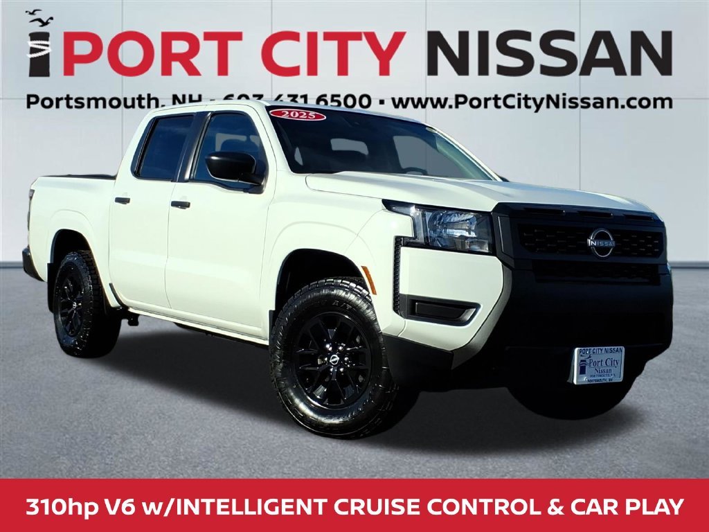 Used 2025 Glacier White Nissan S v6 w/intelligent cruise control & apple car play image 1