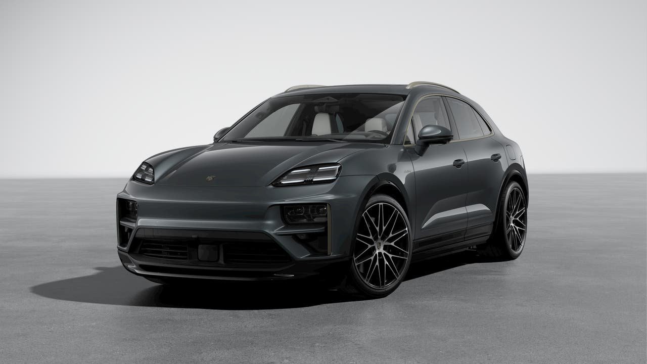 New 2026 Volcano Grey Metallic Porsche Turbo Electric image 1