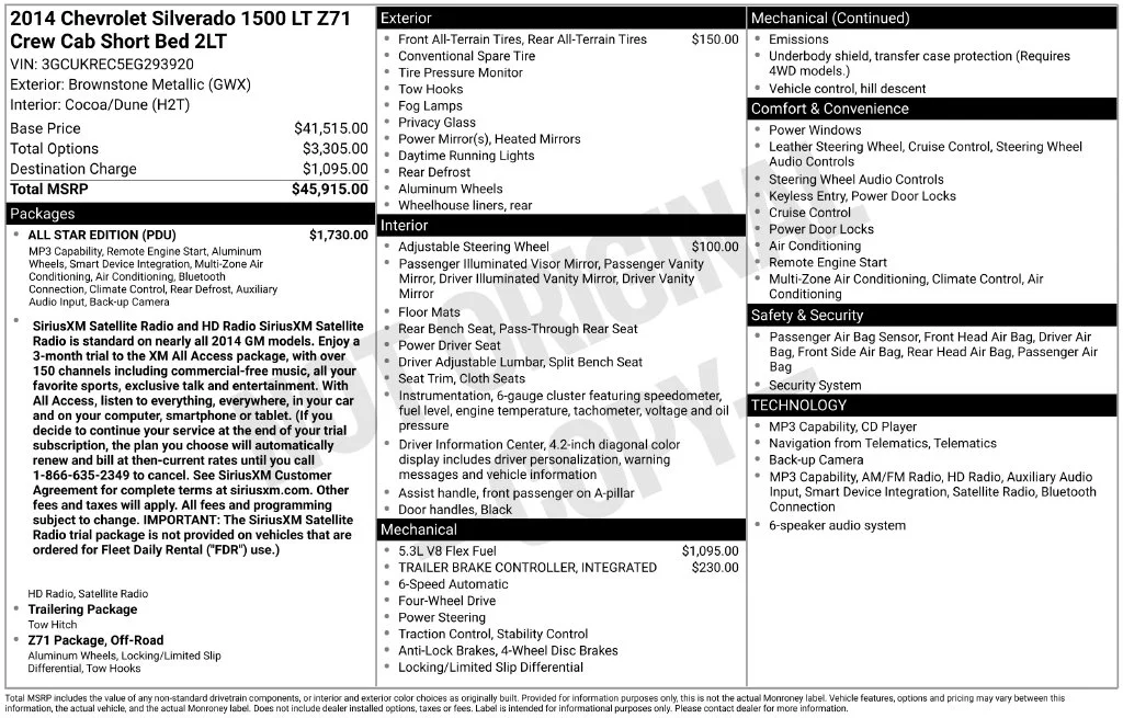 Used 2014 Brown Chevrolet LT image 2