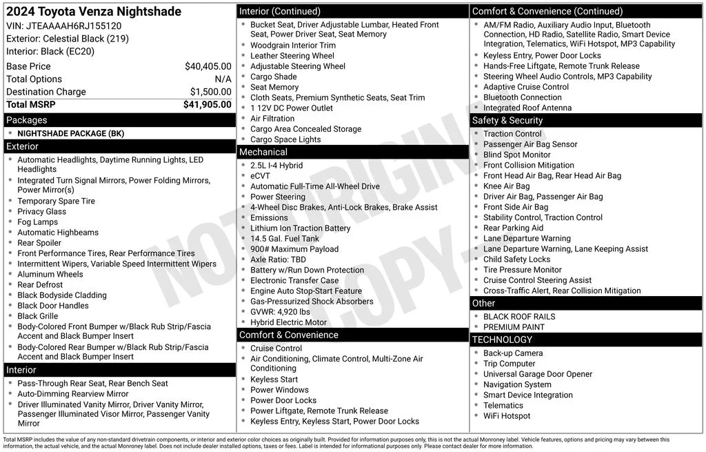 Used 2024 Black Toyota Nightshade image 37