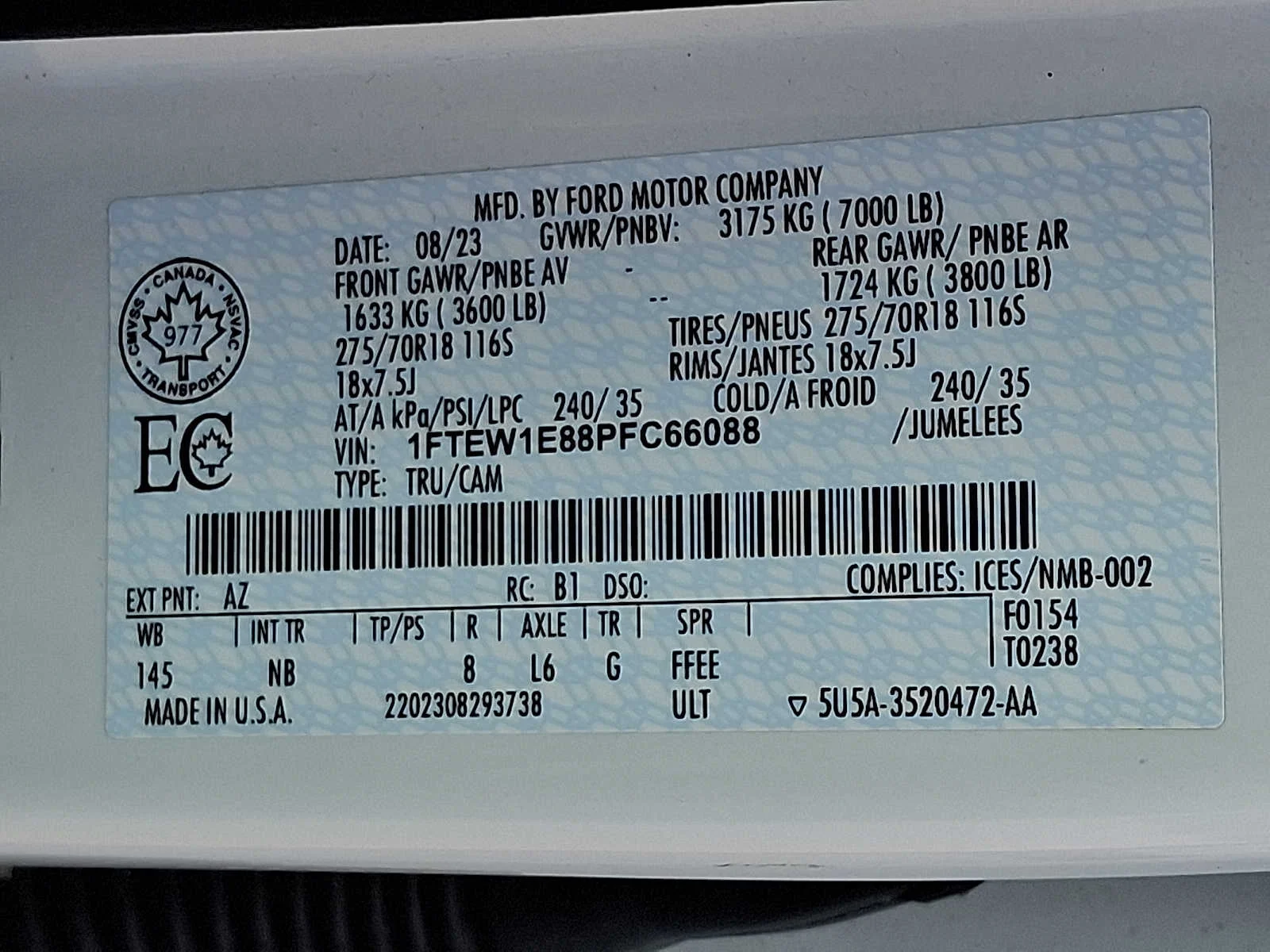Used 2023 White Ford Tremor image 28