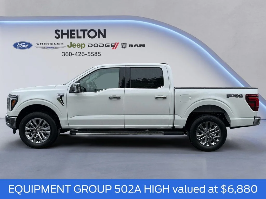 New 2026 Star White Metallic Tri-Coat Ford Lariat® image 3