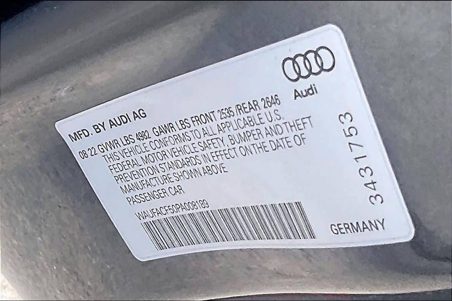 Used 2023 Daytona Gray Pearl Effect Audi S line Premium Plus image 34