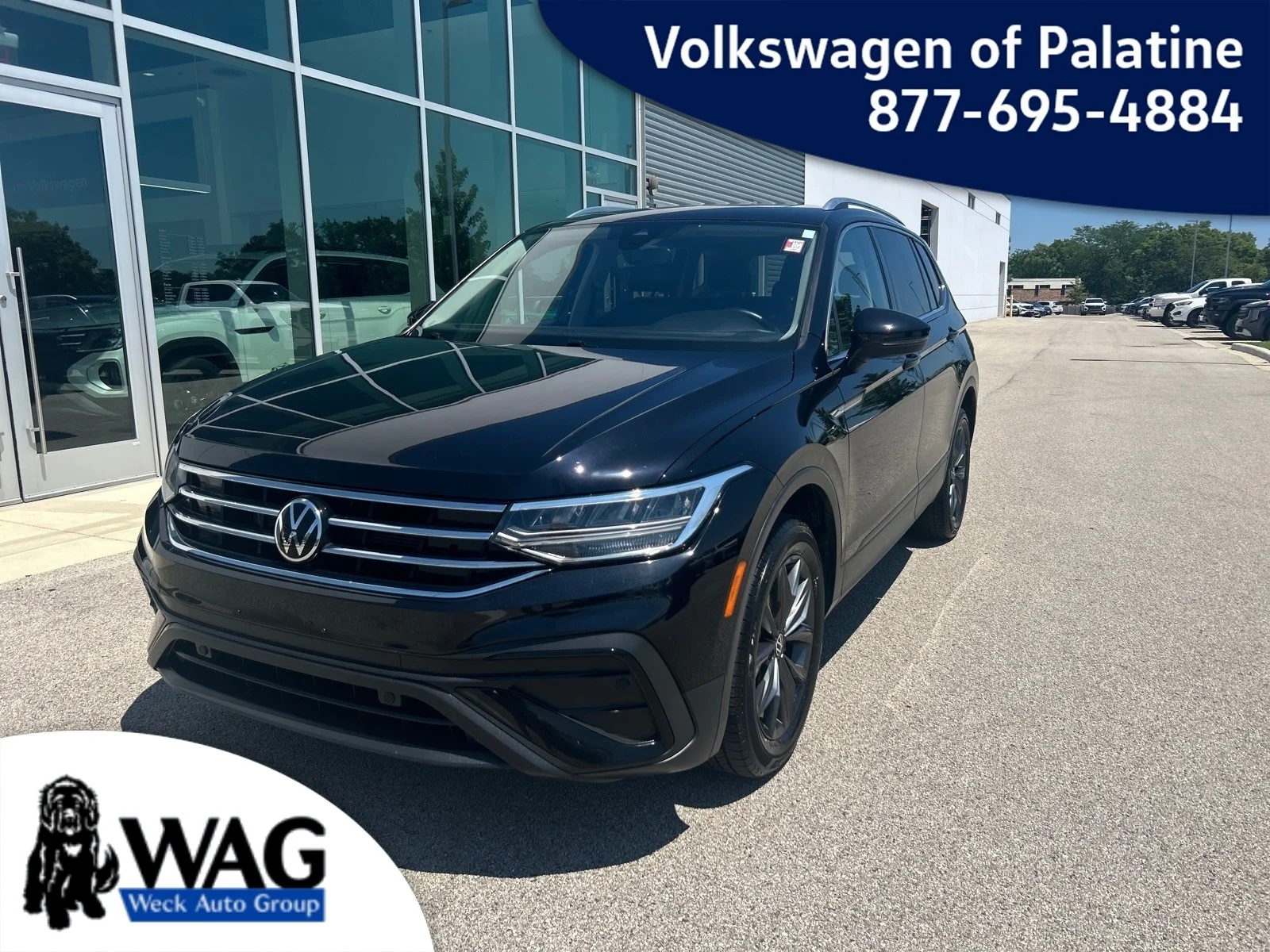 Used 2022 Black Volkswagen 2.0T SE 4MOTION image 1