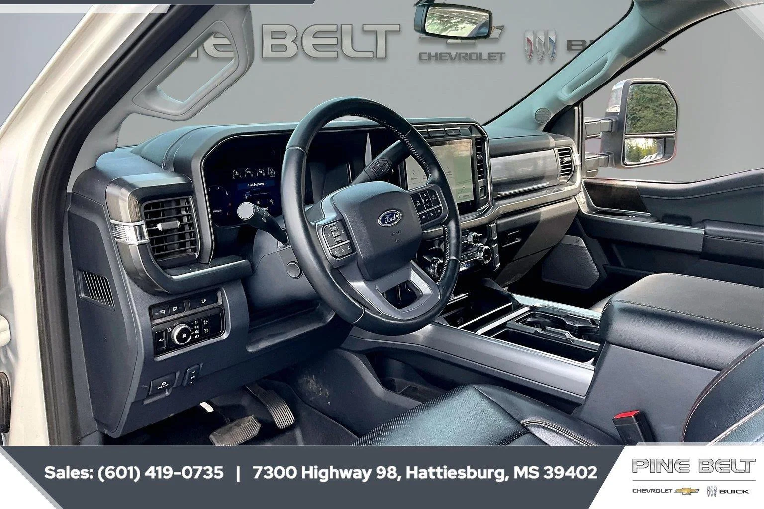 Used 2024 Star White Metallic Tri-Coat Ford Lariat image 13