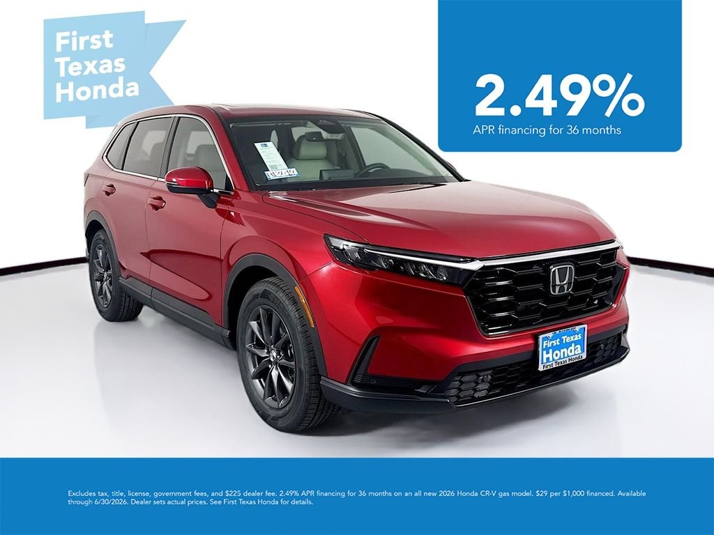 New 2026 Radiant Red Metallic Honda EX-L image 1