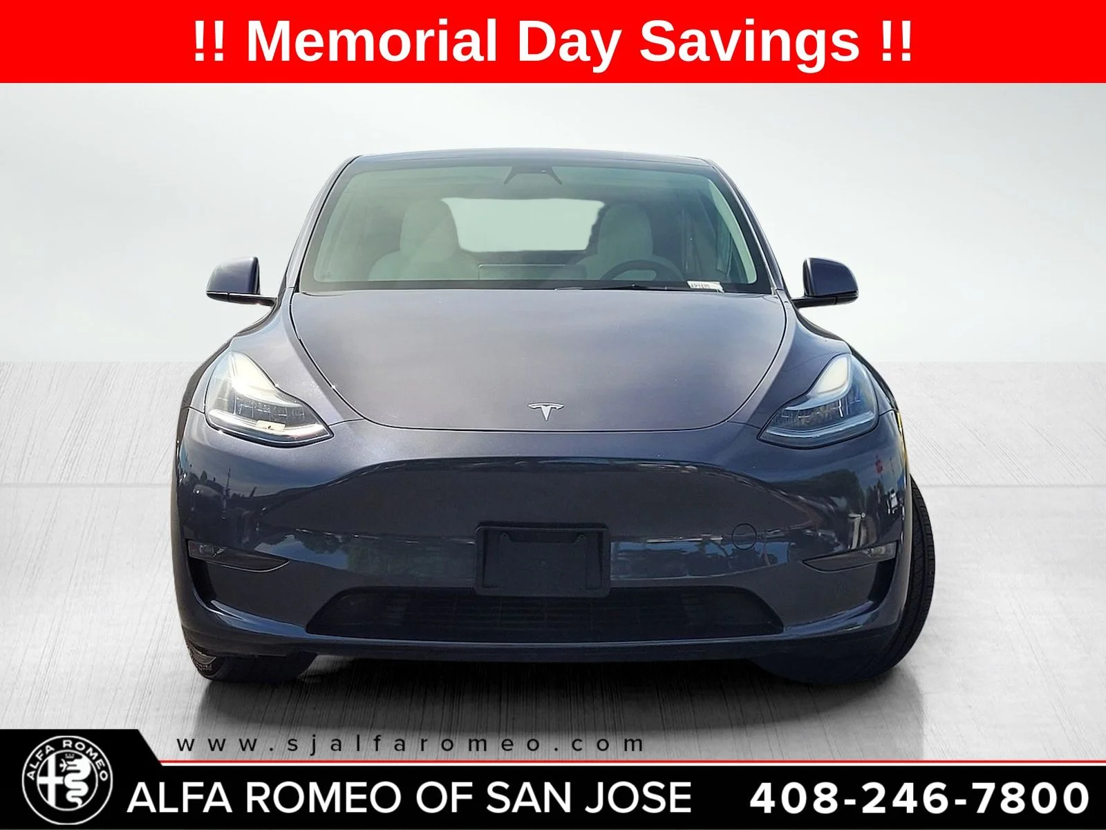 Used 2022 Tesla Model Y Long Range with VIN 7SAYGDEE4NF348468 for sale in San Jose, CA