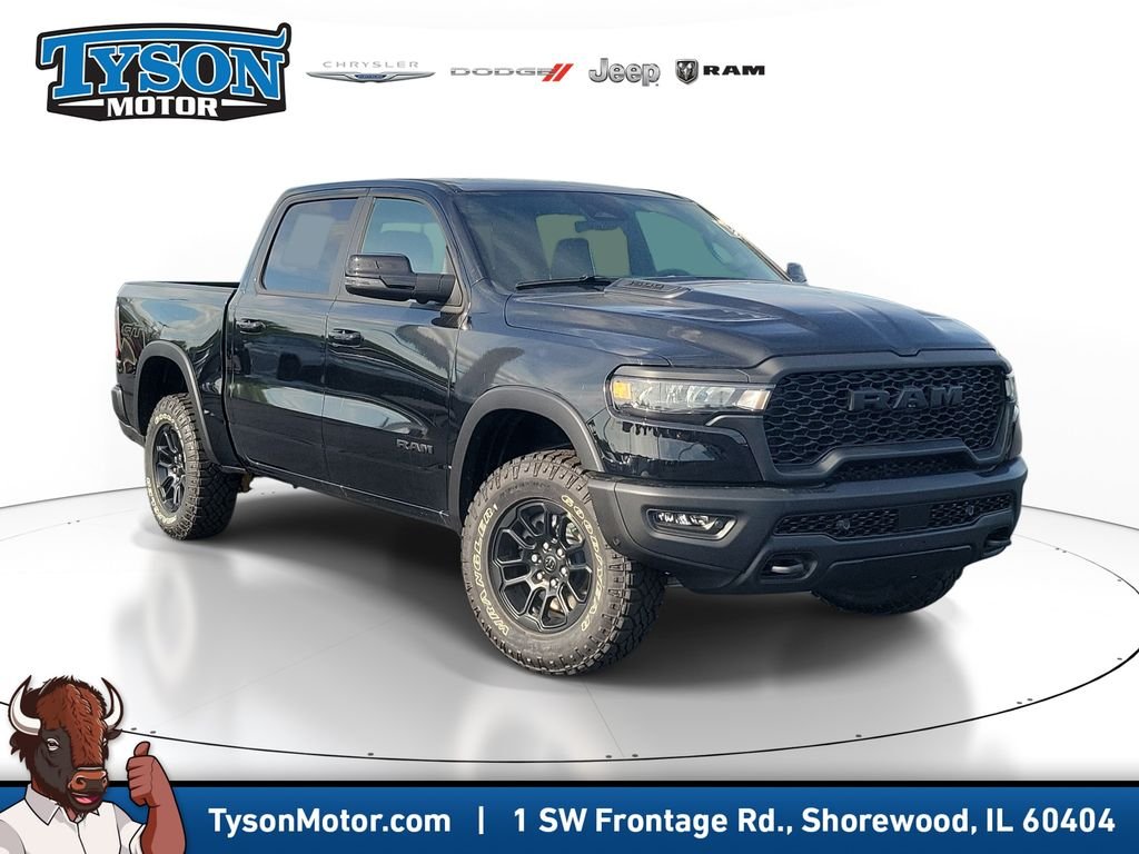 New 2026 Diamond Black Crystal Pearl-Coat Exterior Paint RAM Rebel image 1