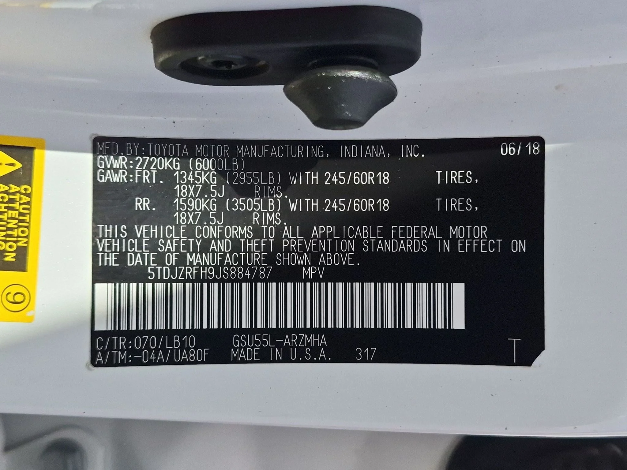 Used 2018 Blizzard Pearl Toyota XLE image 27
