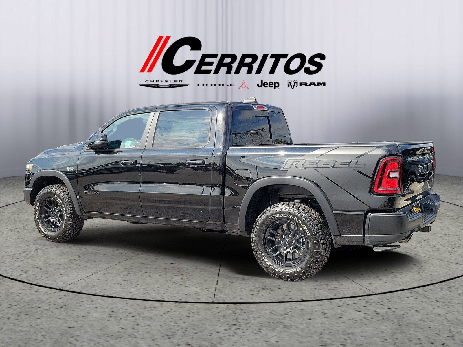 New 2027 Diamond Black Crystal Pearl-Coat Exterior Paint RAM Rebel image 2