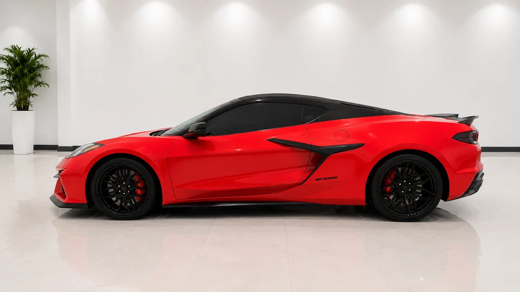 Used 2024 Red Chevrolet Z06 image 3