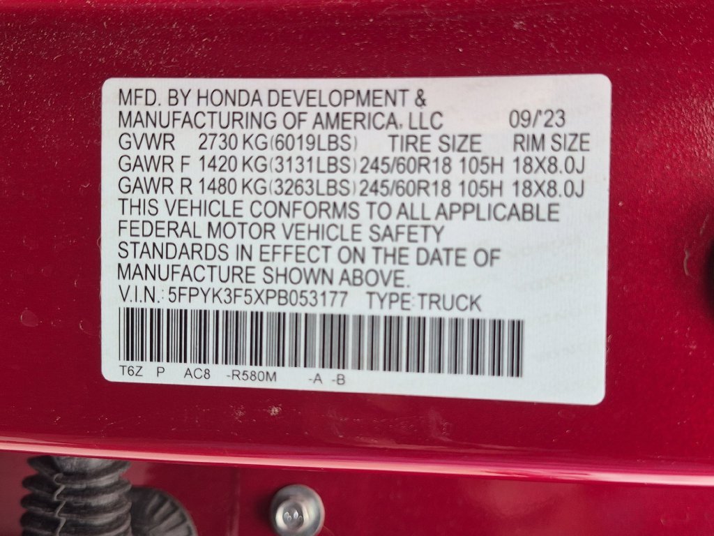 Used 2023 Radiant Red Metallic II Honda RTL image 32