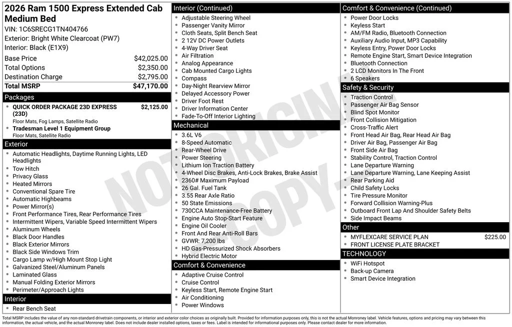 New 2026 Bright White Clear-Coat Exterior Paint RAM Express image 5