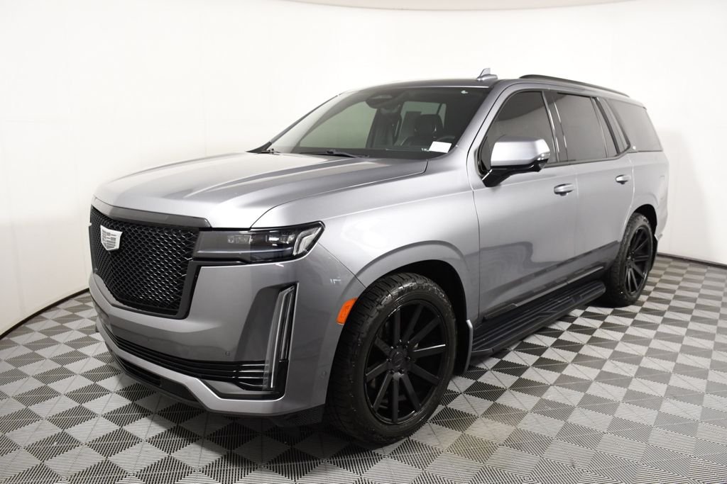 Used 2021 Satin Steel Metallic Cadillac Sport image 1