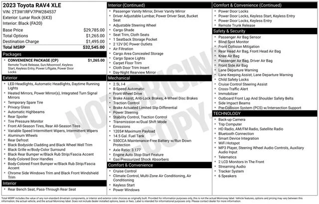 Used 2023 Gray Toyota XLE image 12