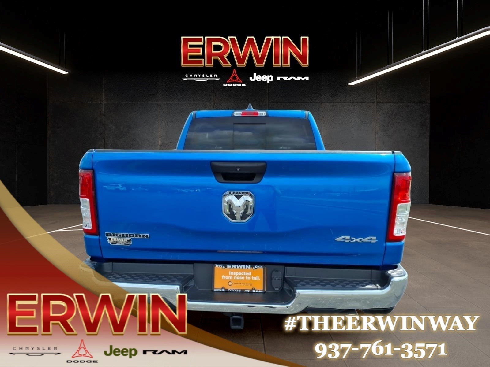 Certified Used 2023 Hydro Blue Pearl Coat RAM Big Horn image 6
