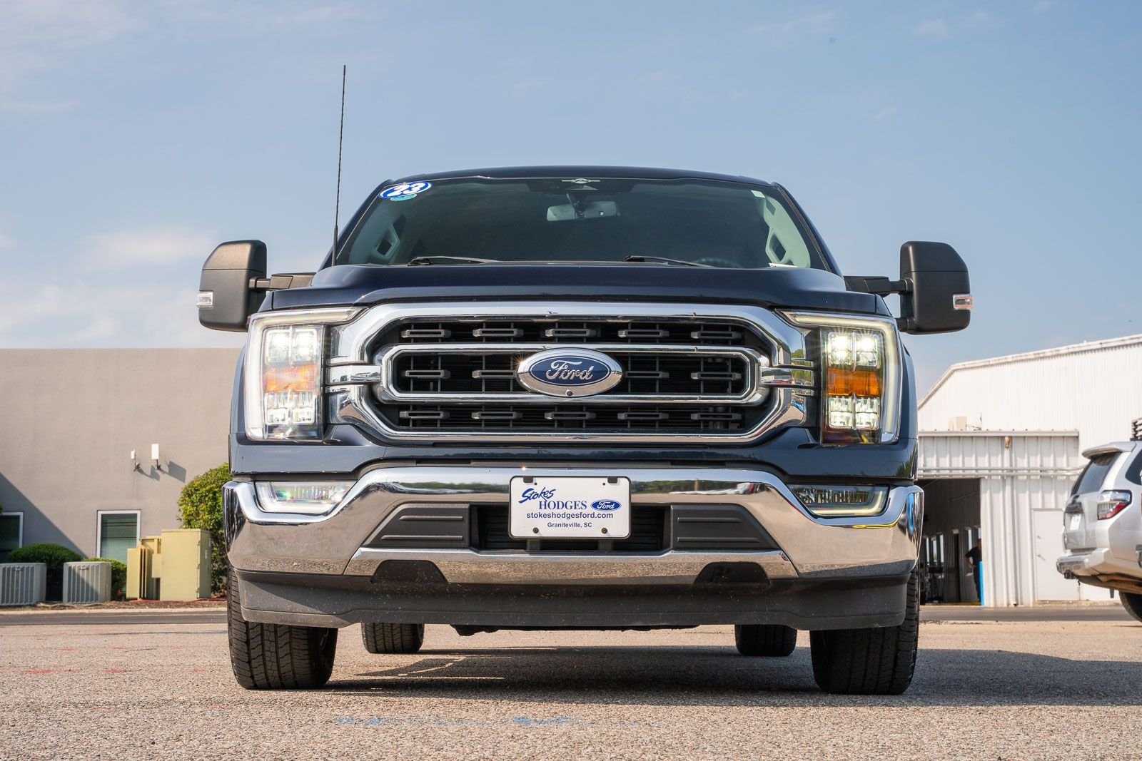 Used 2023 Antimatter Blue Metallic Ford XLT image 2