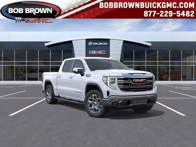 New 2026 Glacier White Tricoat GMC SLT image 1