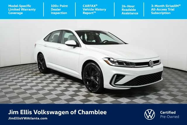 Certified Used 2025 Opal White Pearl Volkswagen SE image 1