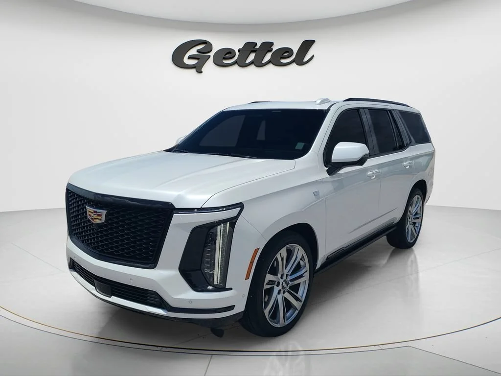 Used 2025 Crystal White Tricoat Cadillac Sport Platinum image 1