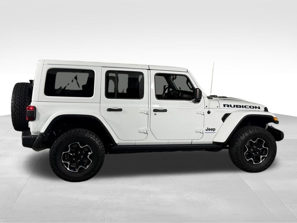 Used 2023 Bright White Clearcoat Jeep Rubicon 4xe image 4