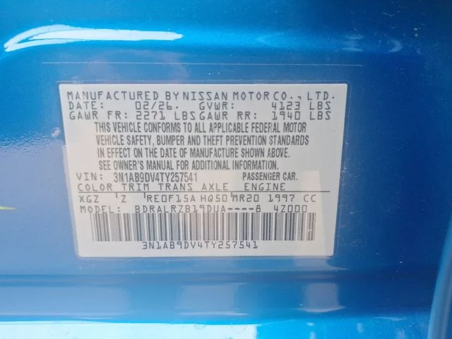 New 2026 Bluestone Pearl / Super Black Two-tone Nissan SR image 29