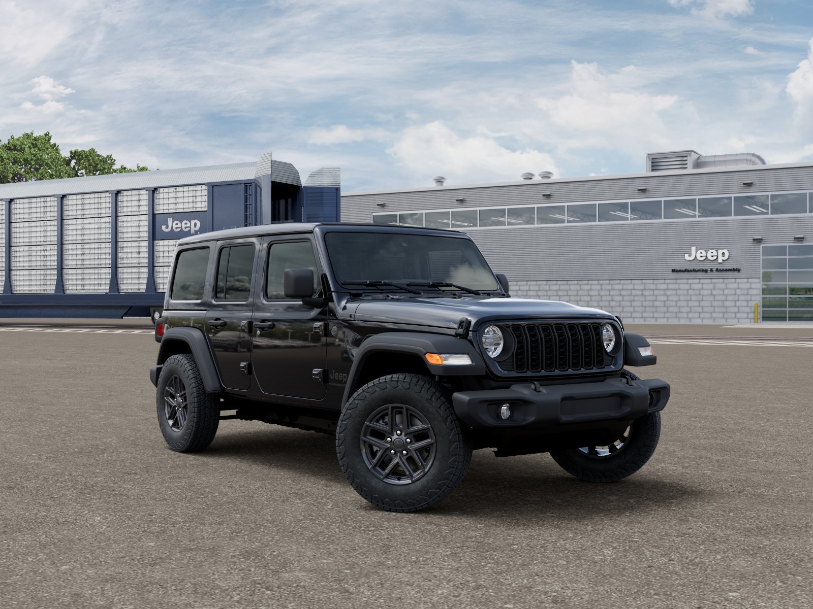 New 2027 Black Clear-Coat Paint Jeep Sport S image 3