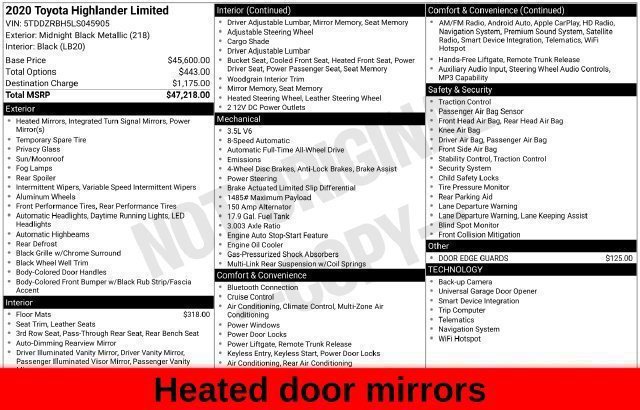 Used 2020 Black Toyota Limited image 55