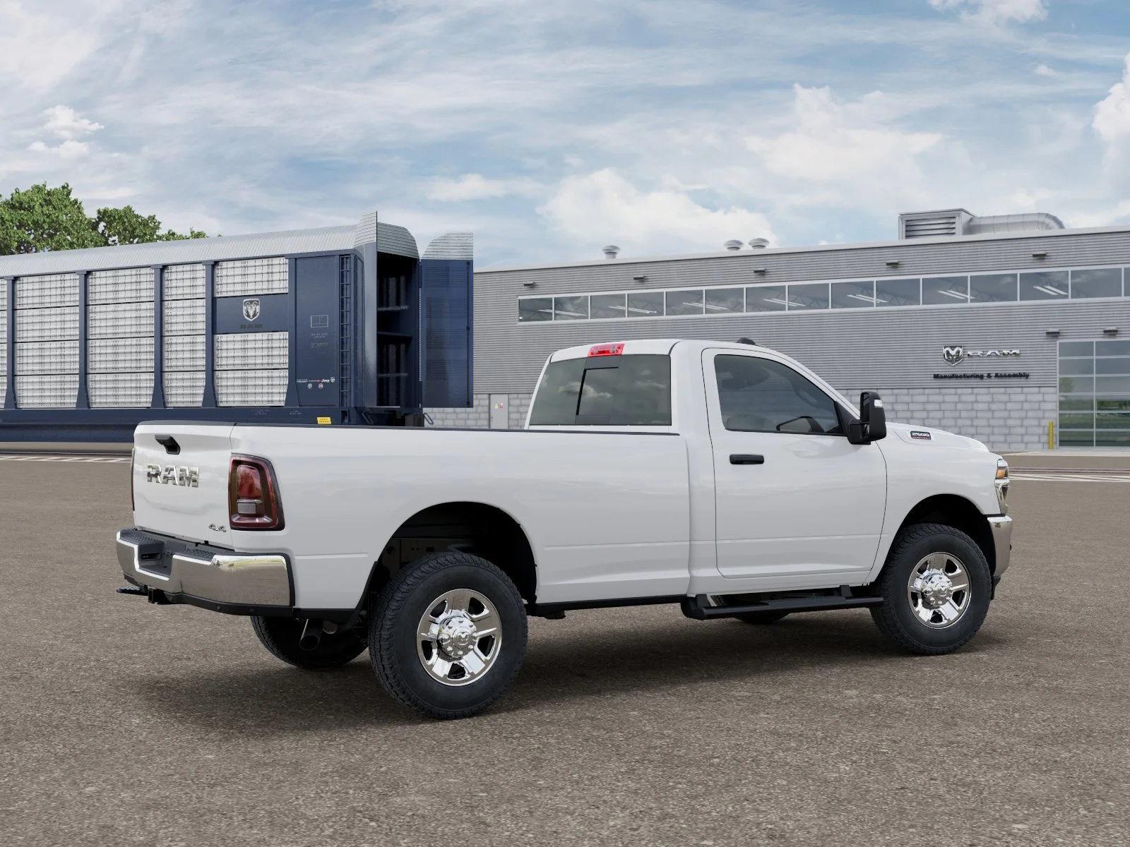 New 2026 Bright White Clear-Coat Exterior Paint RAM Tradesman image 2