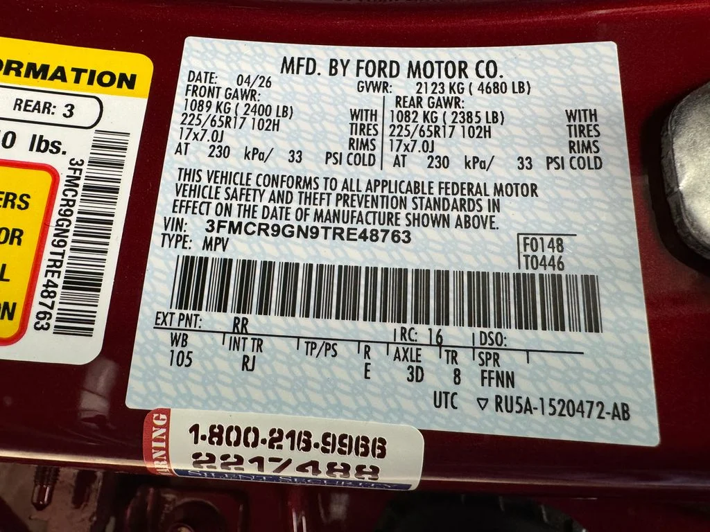 New 2026 Ruby Red Metallic Tinted Clearcoat Ford Heritage image 32