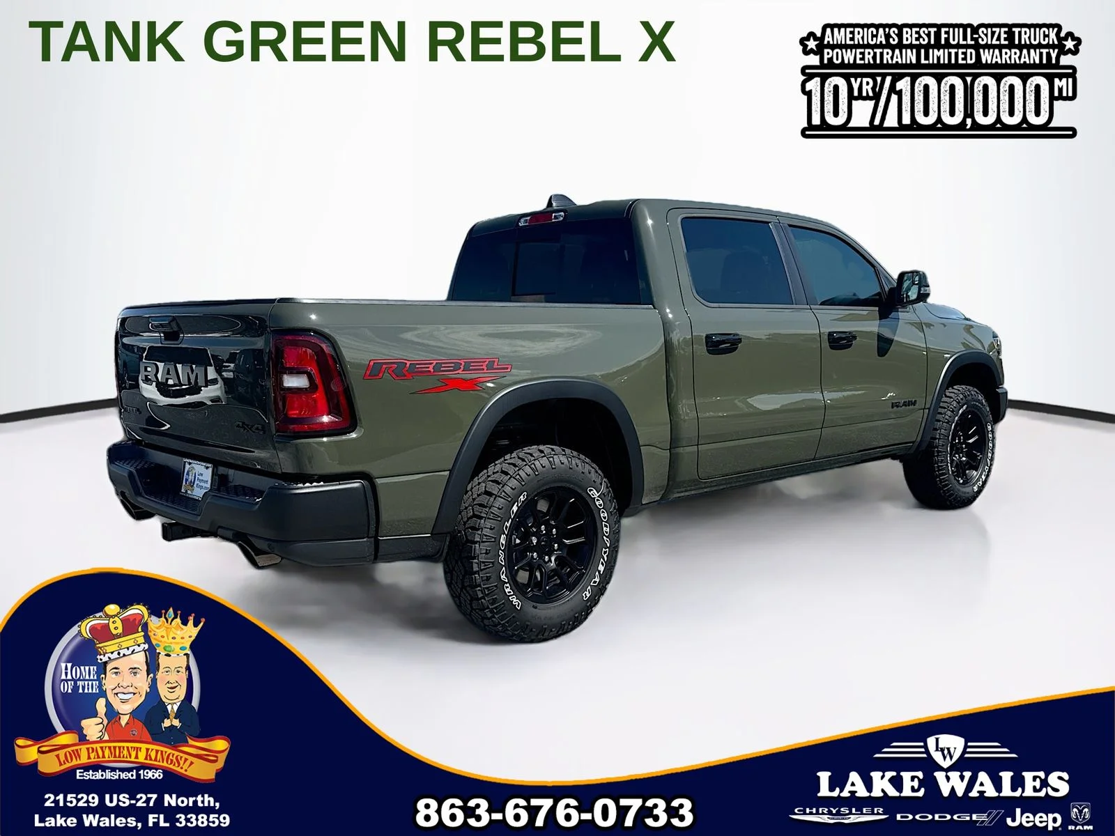 New 2026 Tank Exterior Paint RAM REBEL image 6