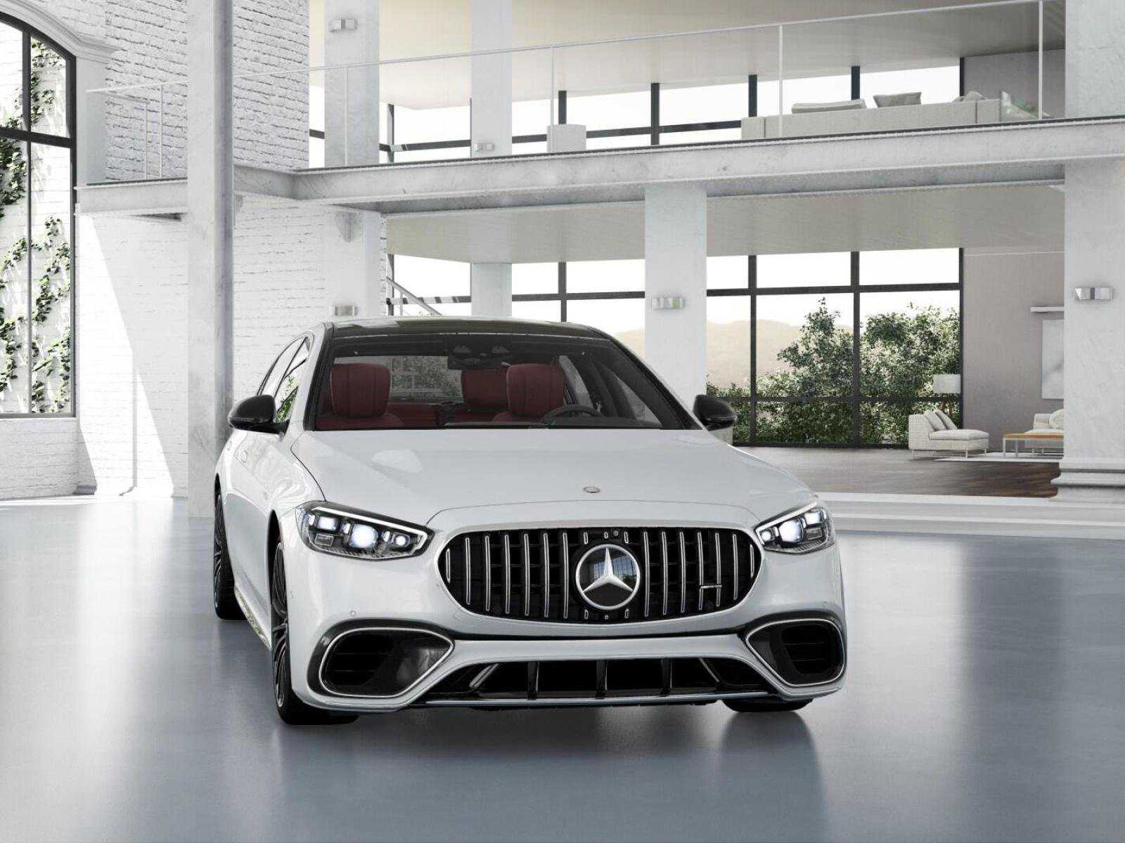 New 2026 MANUFAKTUR Moonlight White Metallic Mercedes-Benz S 63 E AMG® image 54