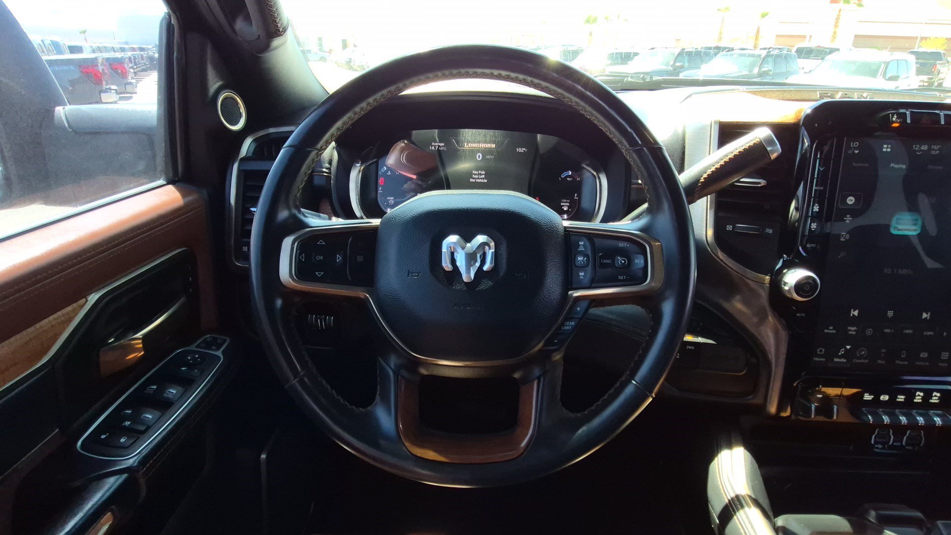 Used 2024 Diamond Black Crystal Pearlcoat Ram Longhorn image 16