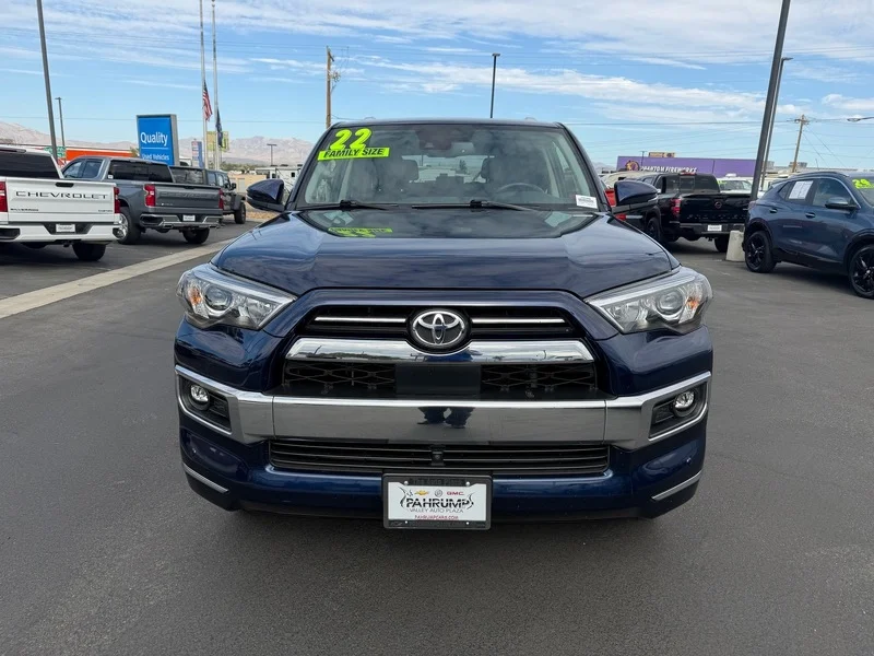 Used 2022 Nautical Blue Met Toyota Limited image 8