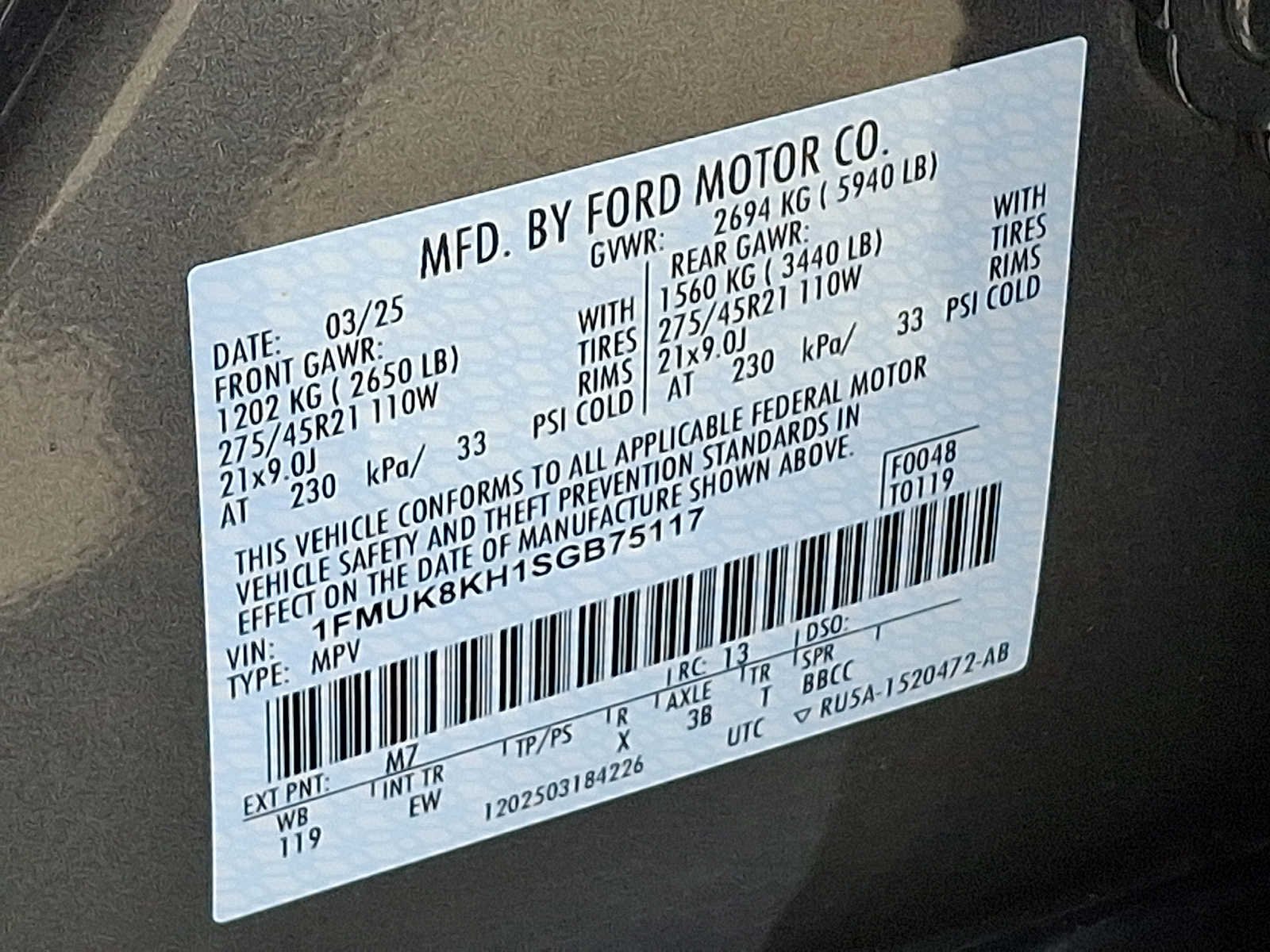 Used 2025 Carbonized Gray Metallic Ford ST-Line image 27