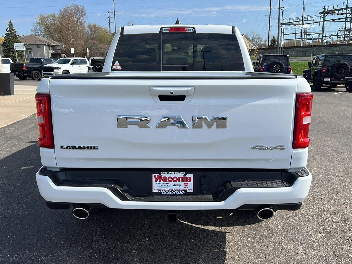 New 2026 Bright White Clear-Coat Exterior Paint RAM Laramie image 6