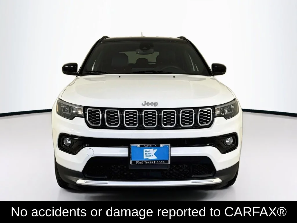 Used 2025 Bright White Clearcoat Jeep Limited image 2