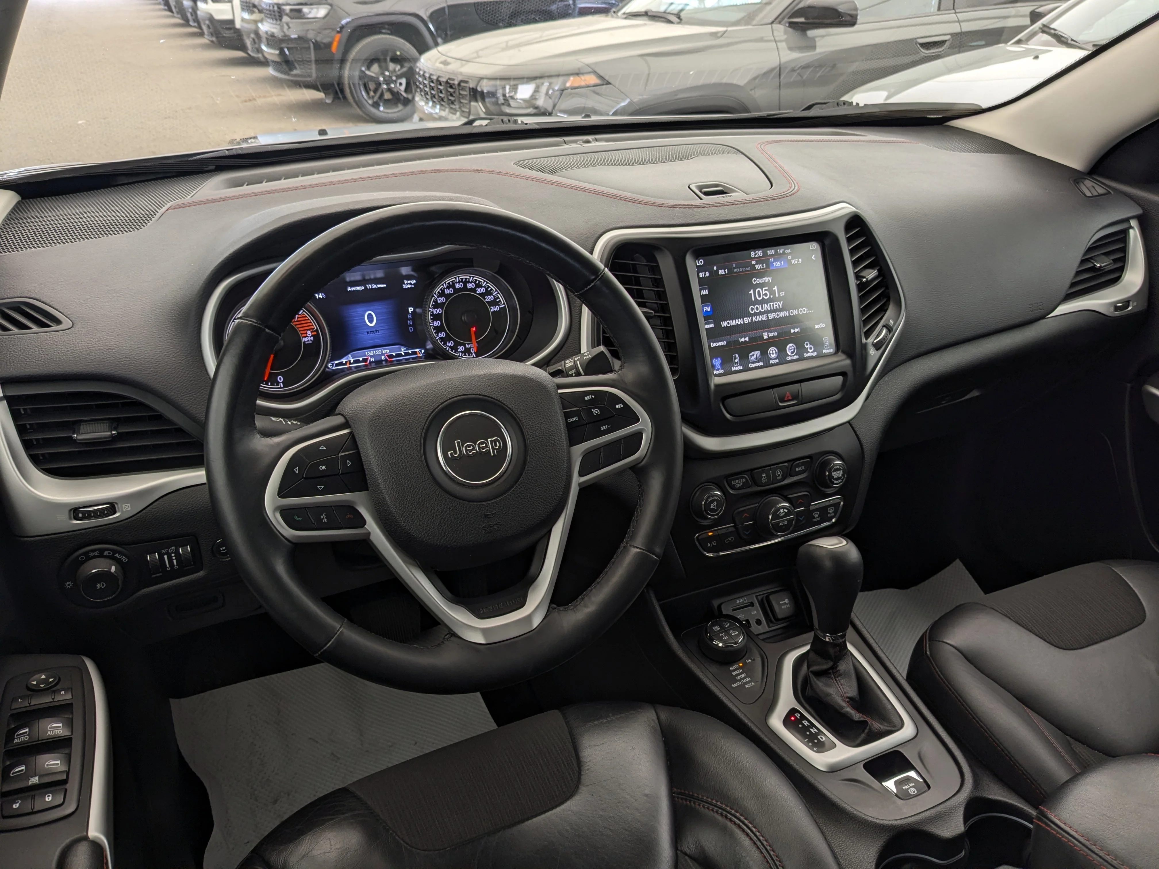 Used 2018 Grey Jeep Trailhawk - Cold Weather Pkg - Comfort Grp - Command View Sunroof - Napa Leather & More image 25