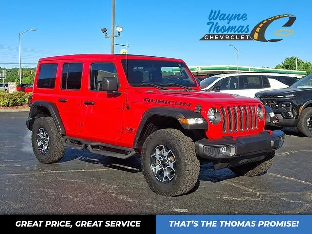 Used 2022 Red Jeep Unlimited Rubicon image 1