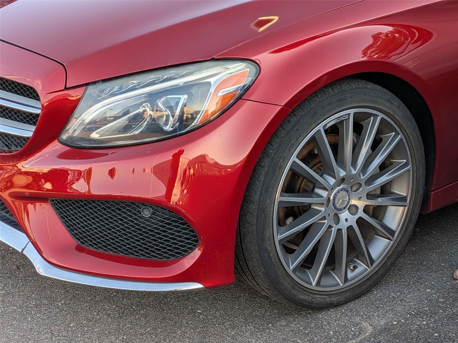 Used 2017 designo Cardinal Red Metallic Mercedes-Benz C 300 image 3