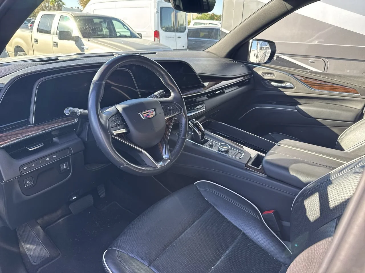 Used 2023 Crystal White Tricoat Cadillac 4WD Premium Luxury image 7