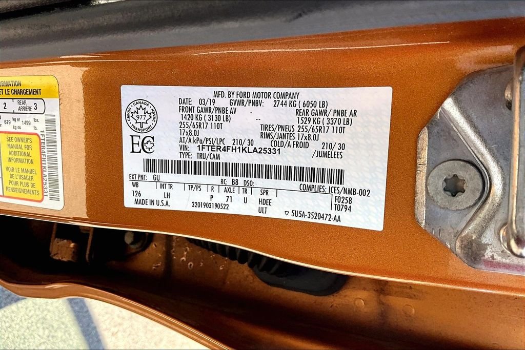 Used 2019 Yellow Ford XLT image 5