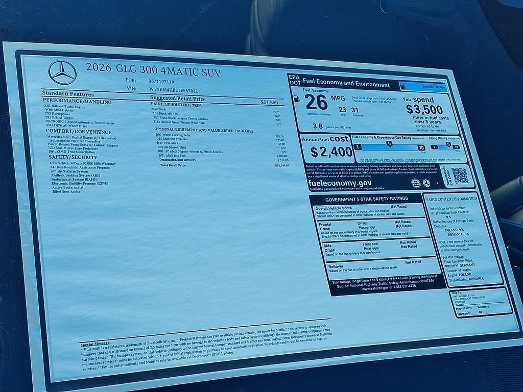 New 2026 Black Mercedes-Benz GLC 300 image 17