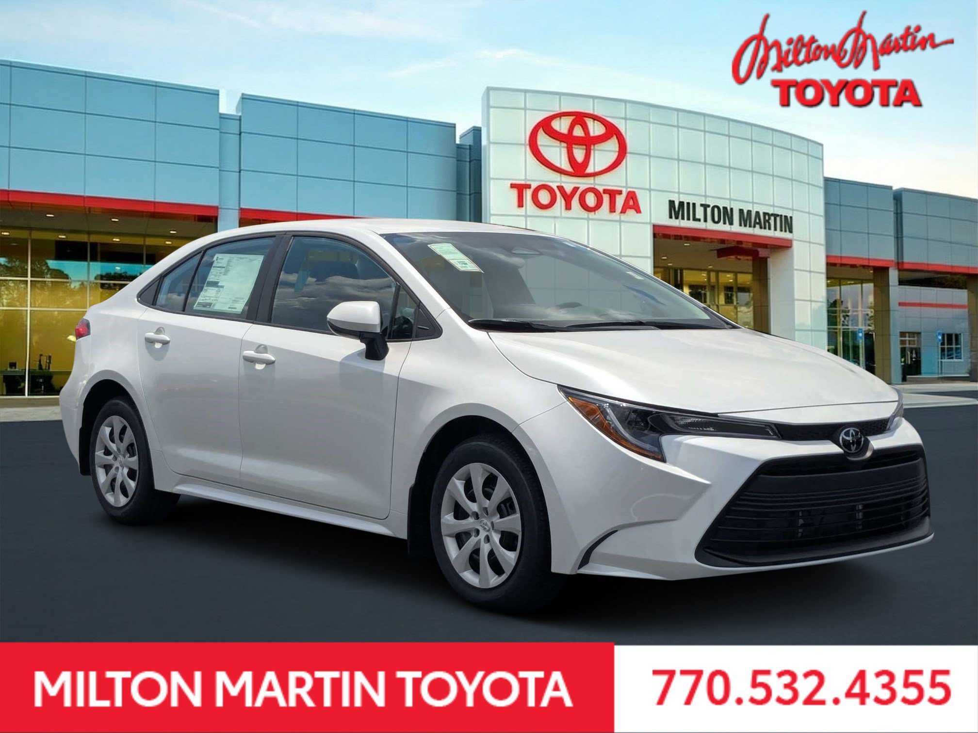 New 2026 Wind Chill Pearl Toyota LE image 1