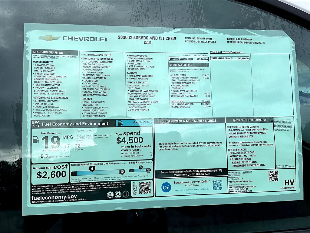 2026 Chevrolet Colorado Work Truck - Photo 10