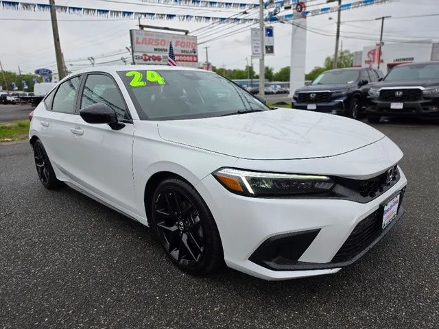 Used 2024 Platinum White Pearl Honda Sport image 7