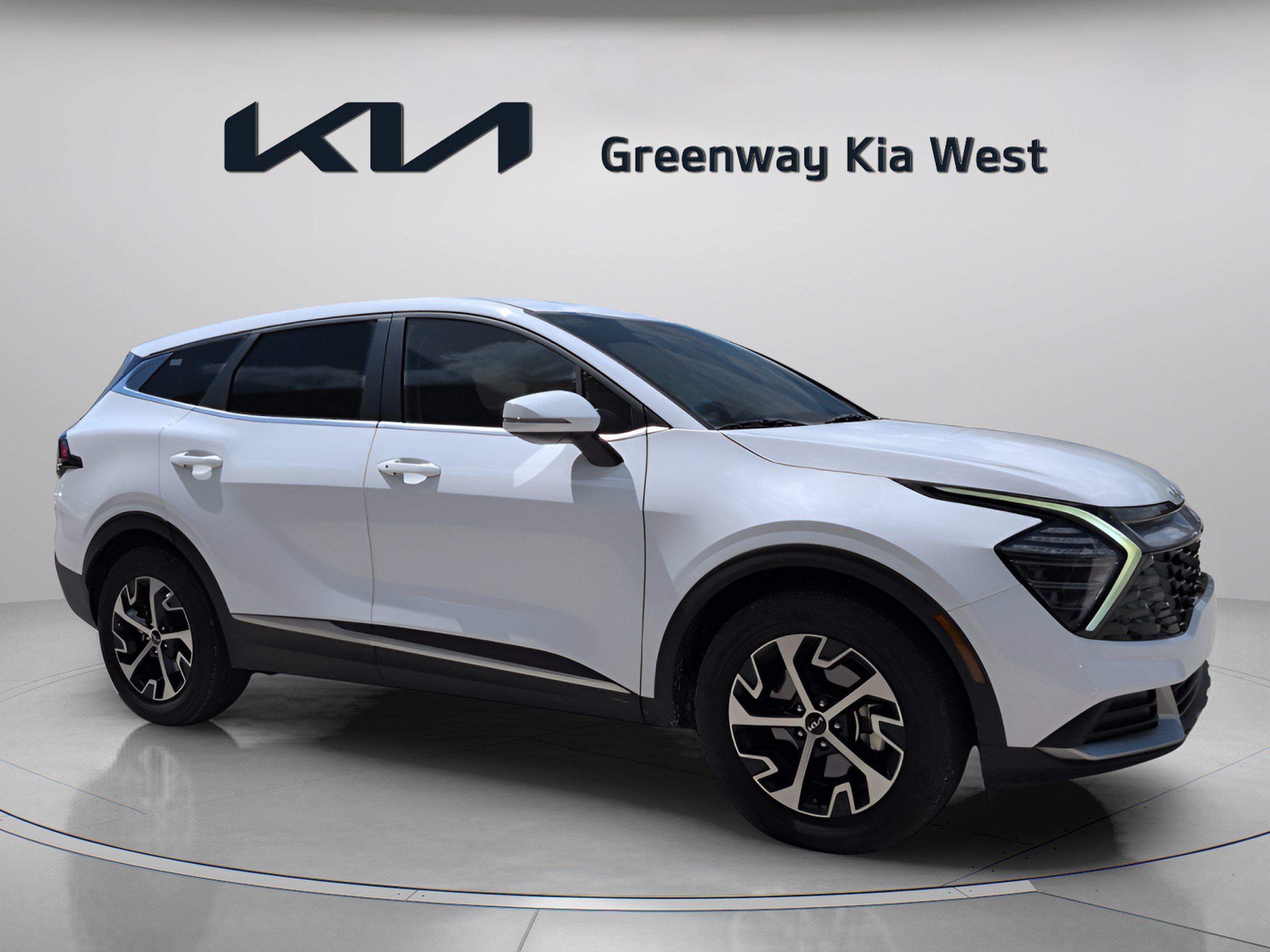 Used 2024 Glacial White Pearl Kia EX image 1