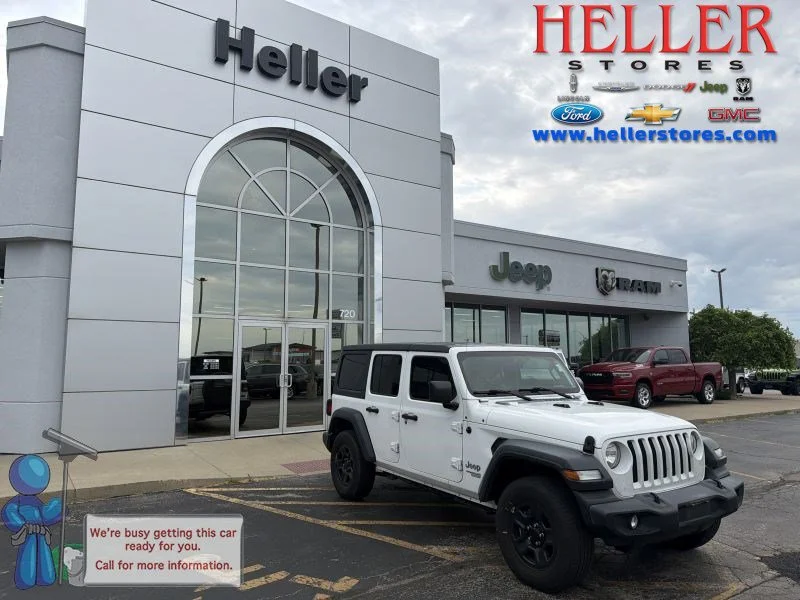 Used 2018 Bright White Clearcoat Jeep Sport image 1